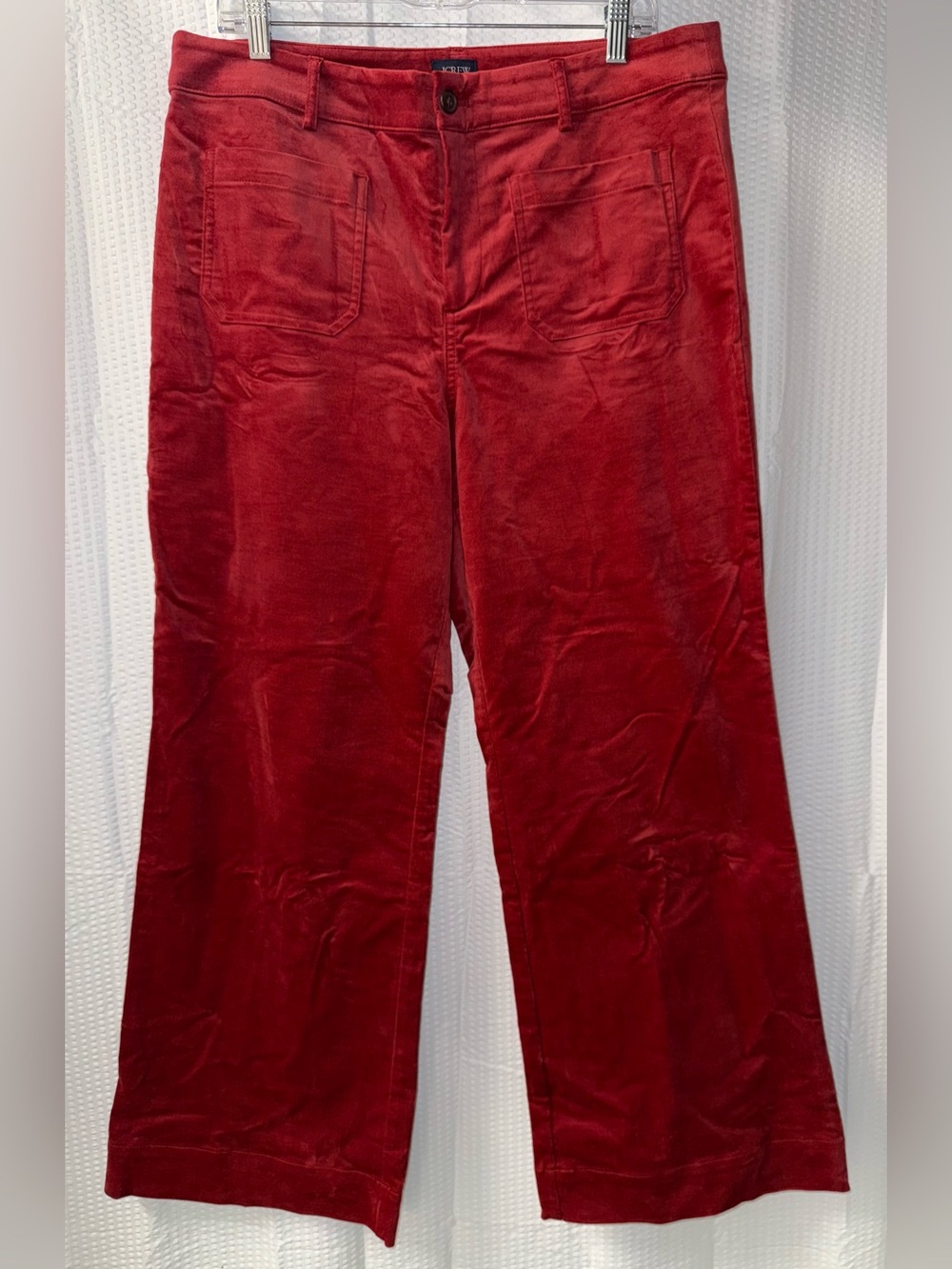 J Crew Velvet Lizzie Patch Pocket Pants Size 32